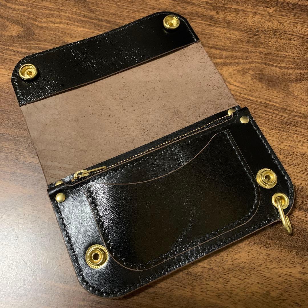 トラッカーウォレット　ミドル　ホースレザー　二層