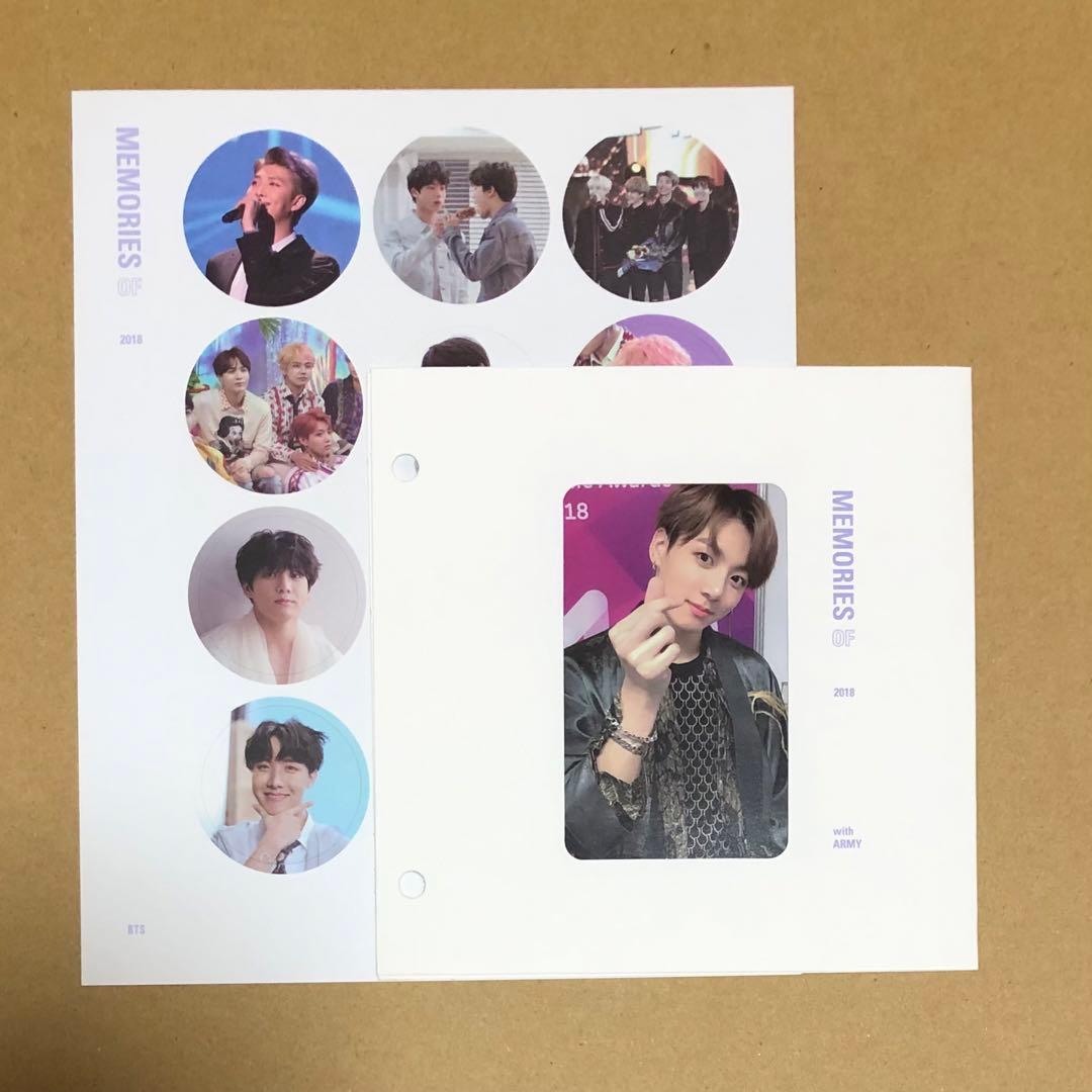 BTS Memories 2018 Blu-ray 付属　トレカ ジョングク