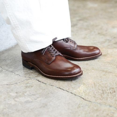 新品 ALDEN MILITARY プレーントゥ シューズ 53713 8h