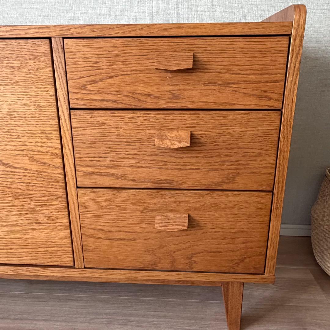 匿名配送*unico ウニコ クルト サイドボード キャビネット オーク