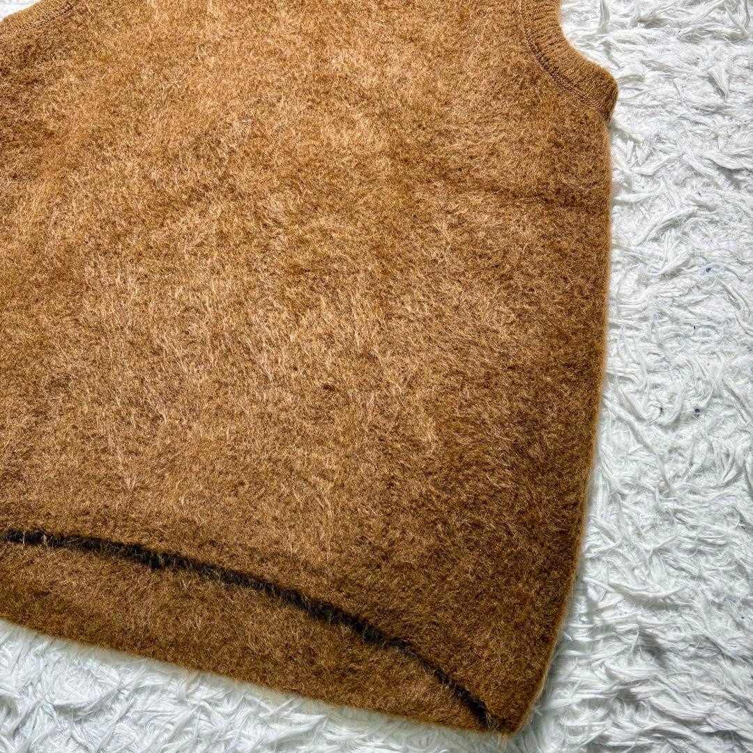 【極美品】unfil stretch superkid mohair vest