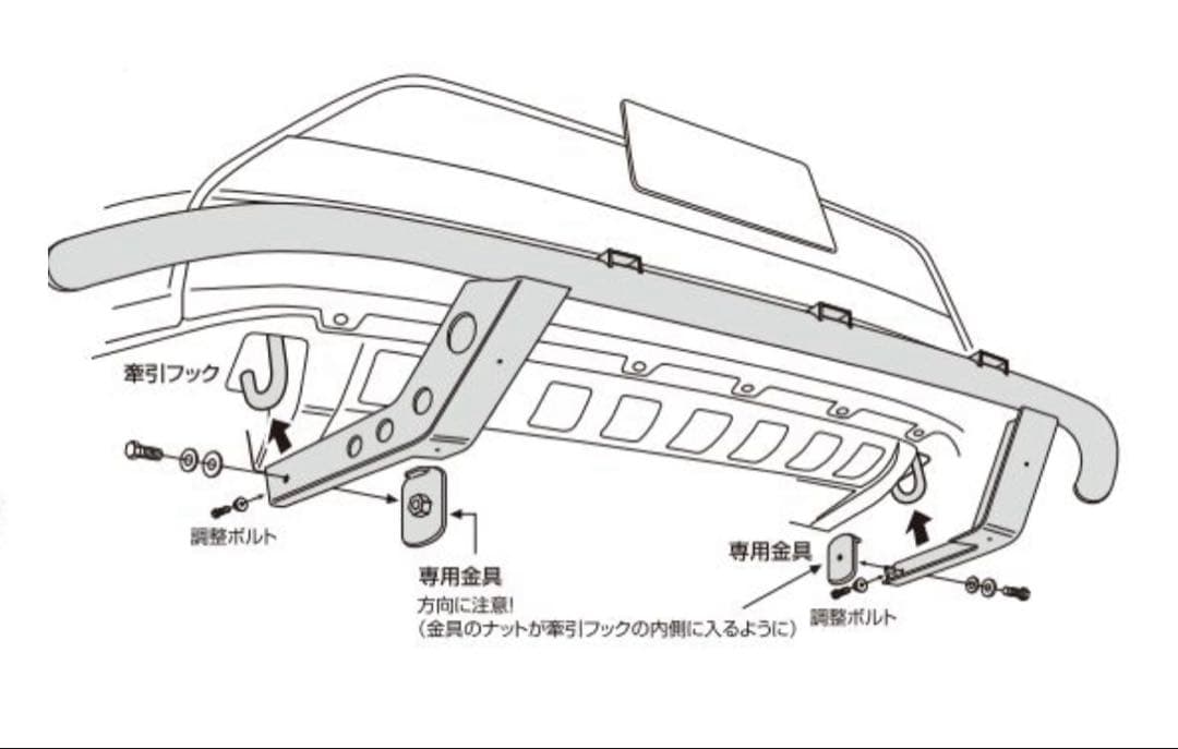 MADLYS 後期デリカD5 フロントガードバー
