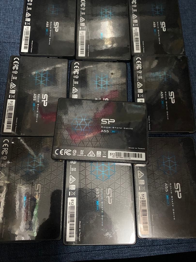 シリコンパワー　SSD　512GB　10個セット【消去作業正常完了品】