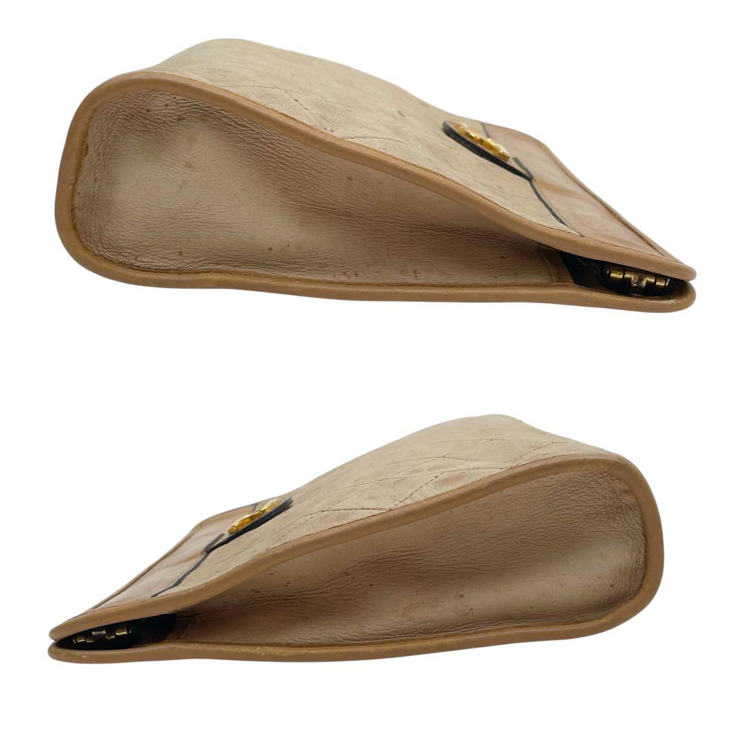 シャネル マトラッセ レザー ココマーク クラッチ セカンド ハンド バッグ