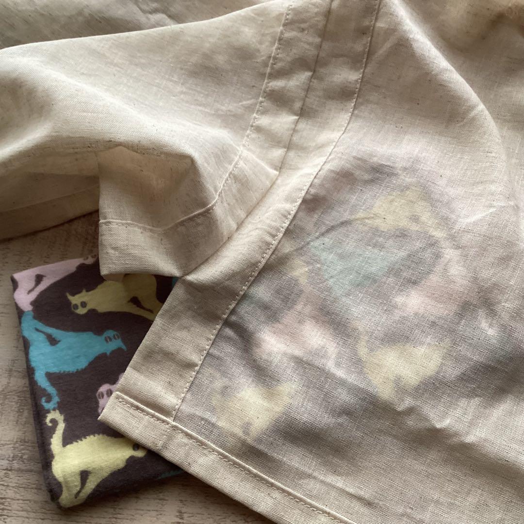 綿麻長襦袢、半襦袢 コットン70％リネン30%綿麻シングルガーゼ