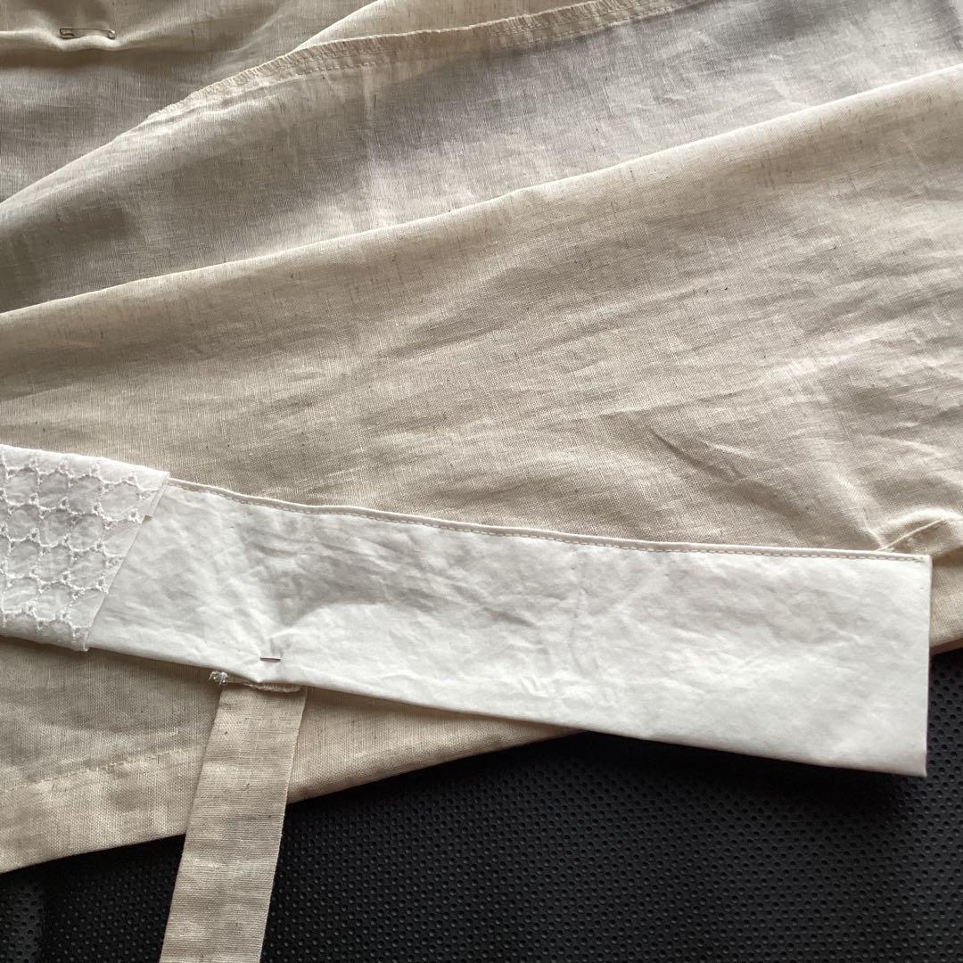 綿麻長襦袢、半襦袢 コットン70％リネン30%綿麻シングルガーゼ