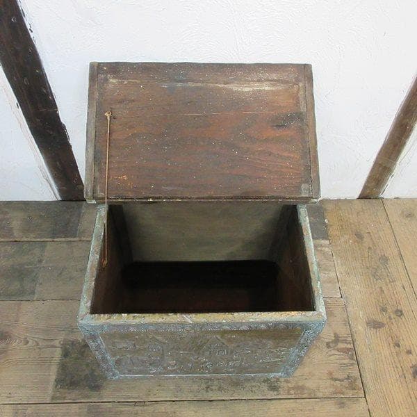 イギリス アンティーク 家具 コールボックス ダストボックス 英国 6607d