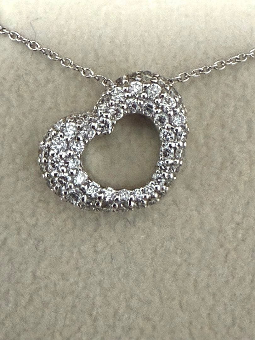 ★ポンテヴェキオ★ダイヤ★0.45★ネックレス★エモツィオーネ★ハート★