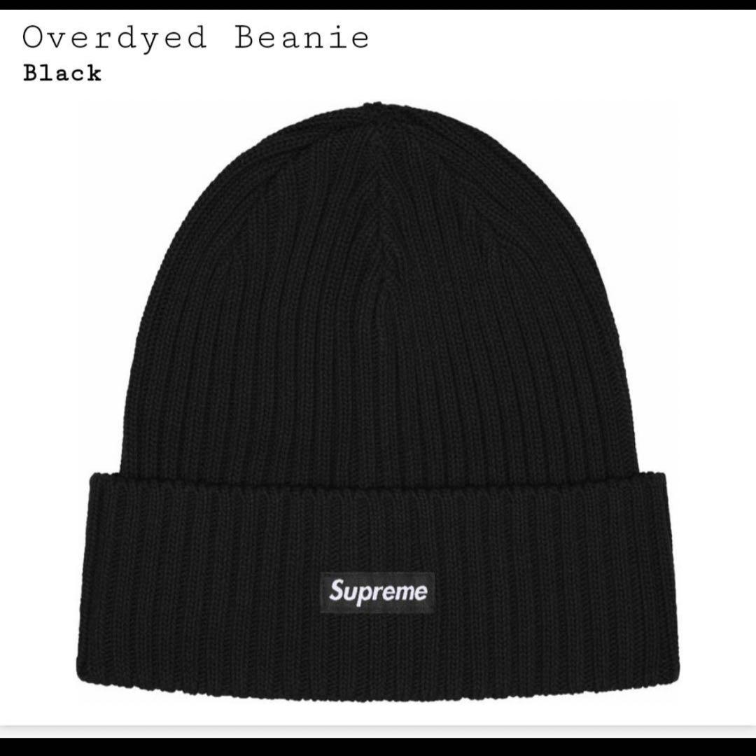 supreme beanie over Dyed シュプリームビーニーblack