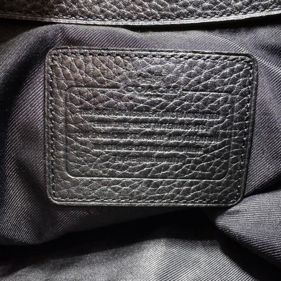 極美品✨コーチ ボストンバッグ 2way ターンロック 旅行 レザー ブラック