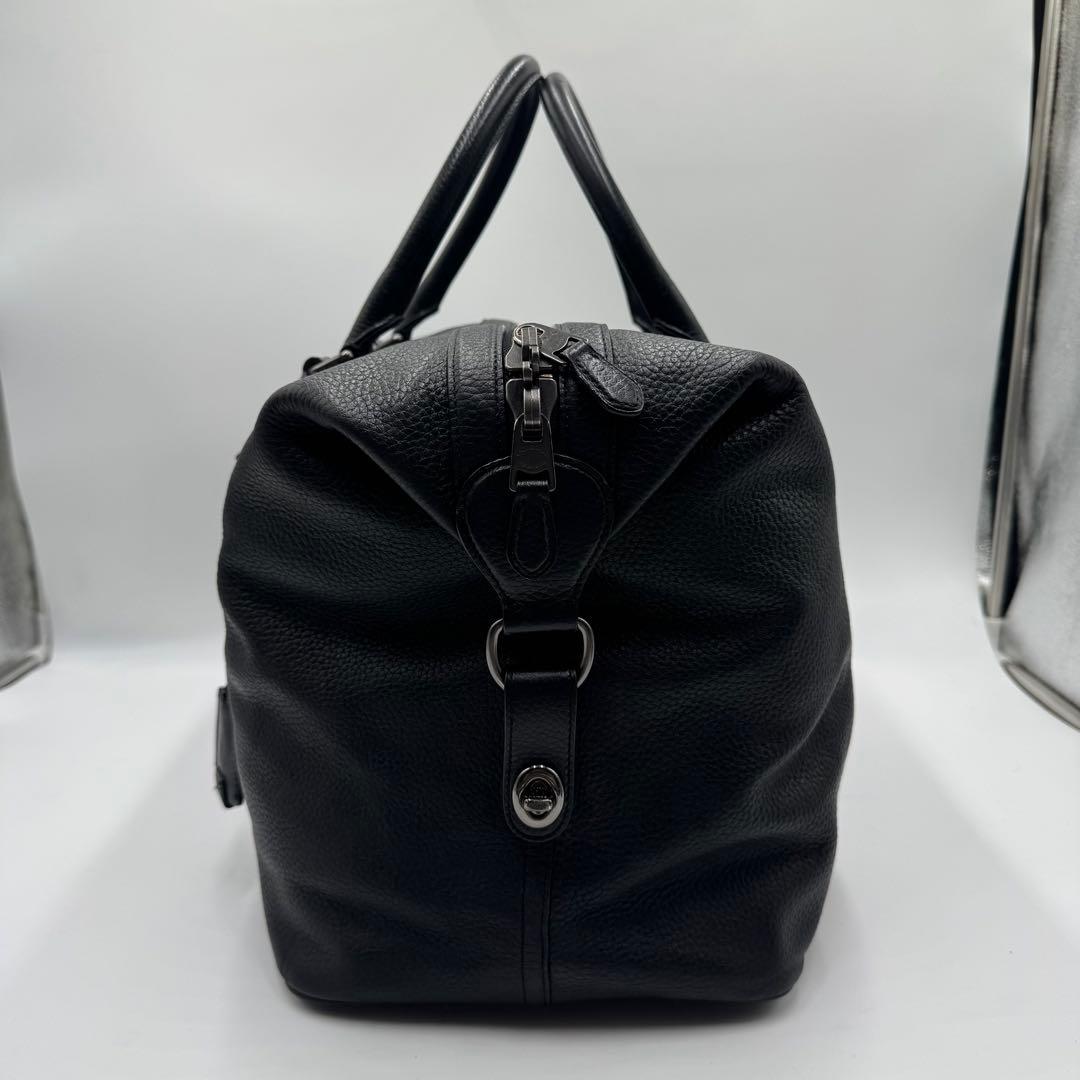 極美品✨コーチ ボストンバッグ 2way ターンロック 旅行 レザー ブラック