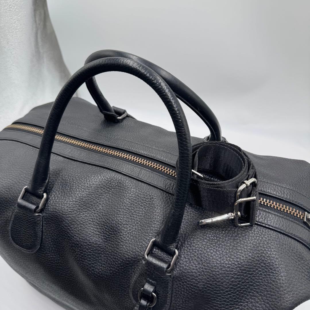 極美品✨コーチ ボストンバッグ 2way ターンロック 旅行 レザー ブラック