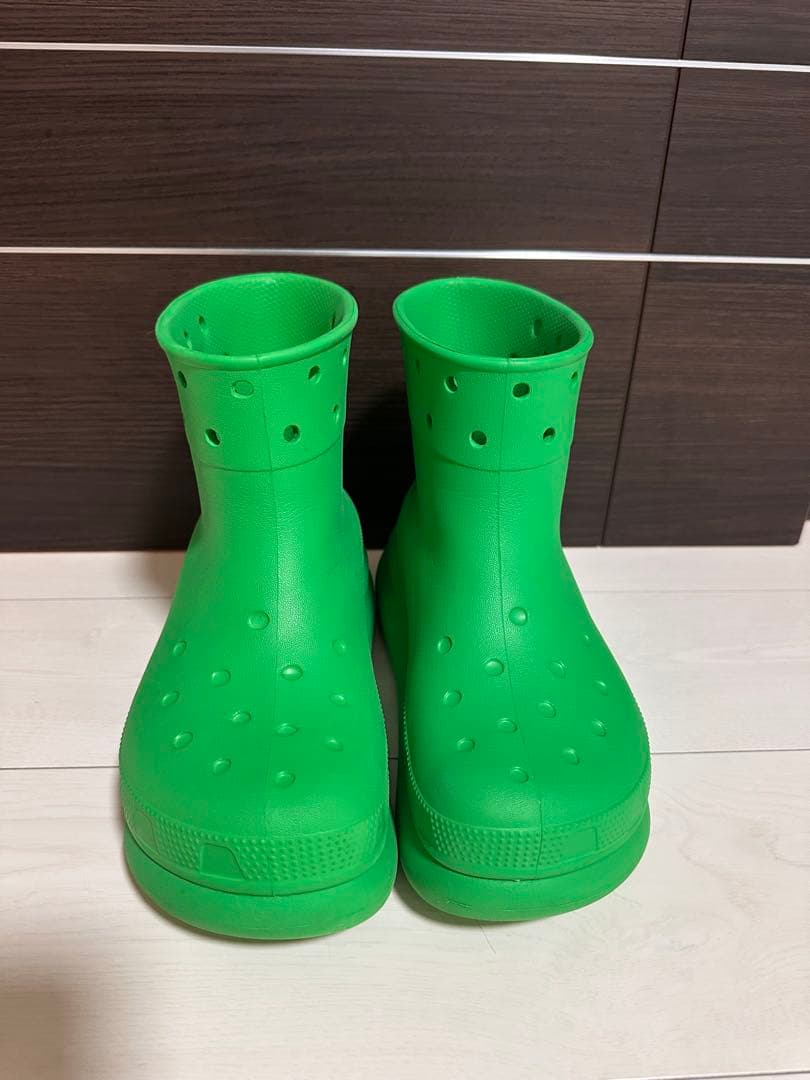美品　crocs クラッシュブーツ　レインブーツ