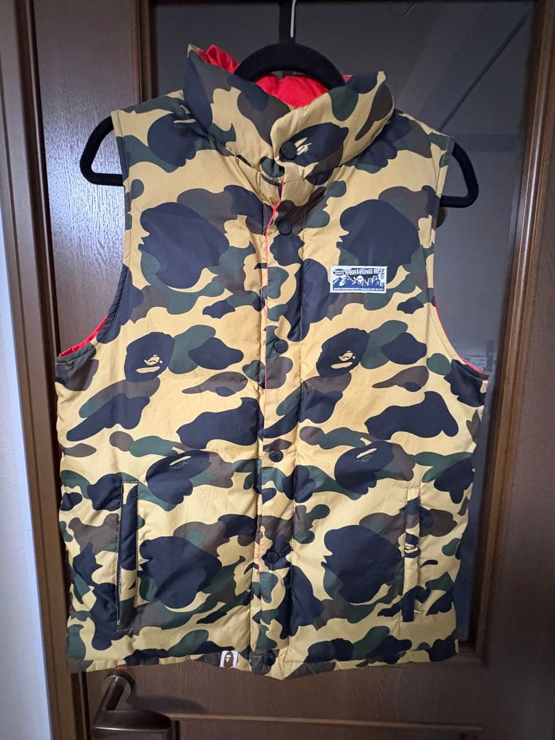 A BATHING APE 迷彩ベスト L リバーシブル