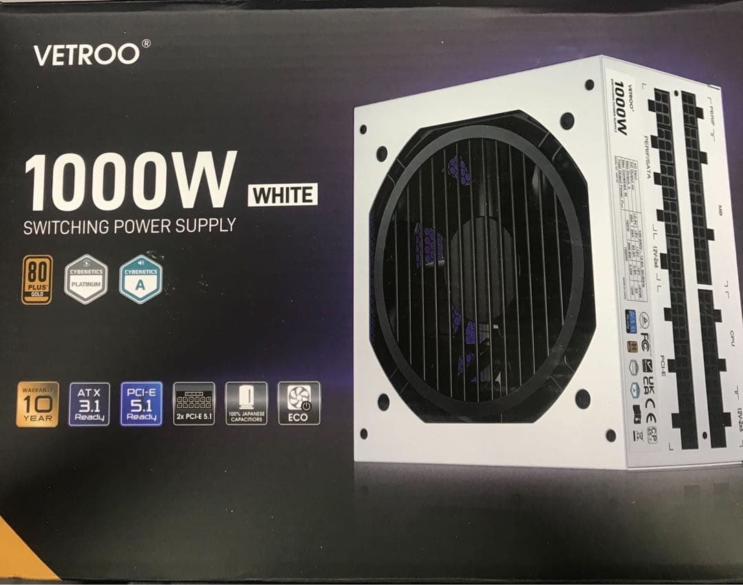 え*い様 【電源ユニット】VETROO 1000W ID-Y753