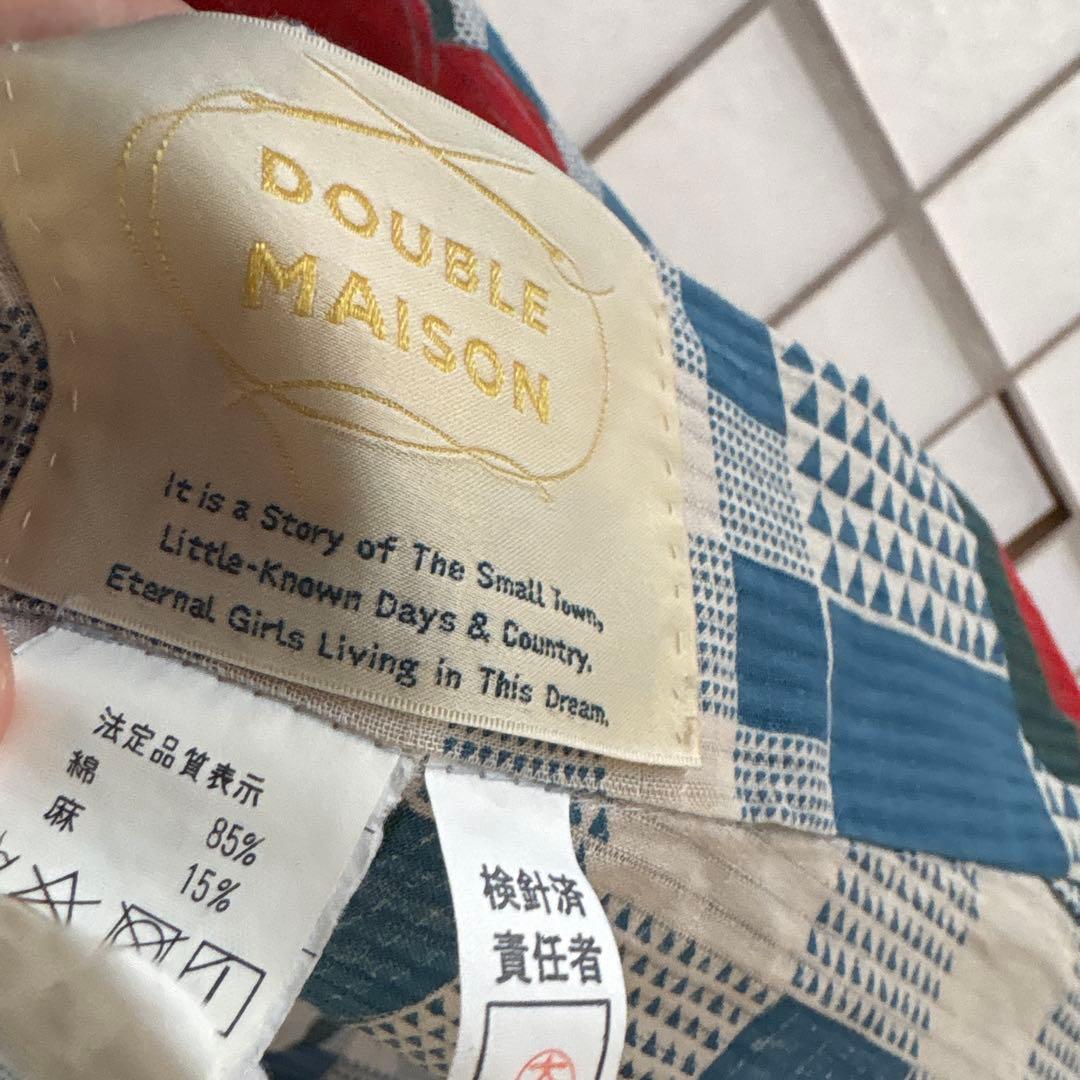 ★最終価格★DOUBLE MAISON 花柄チェック浴衣