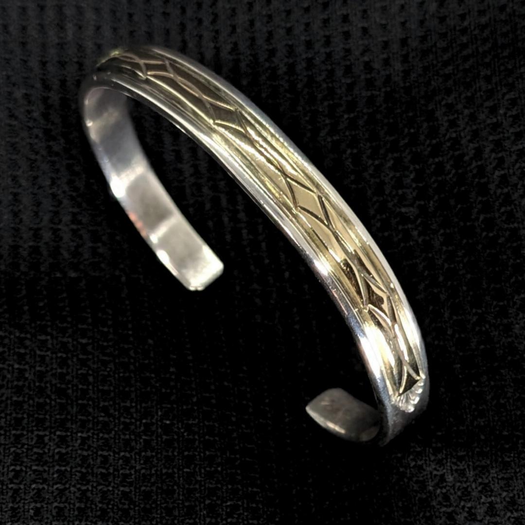 Navajo(ナバホ) Bruce Morgan 14K×SV バングル