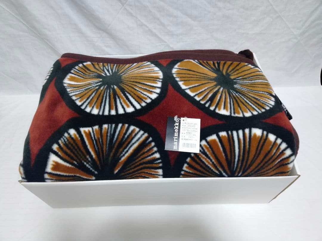 珠寿 マリメッコ MARIMEKKO 毛布 ブランケット かけ毛布