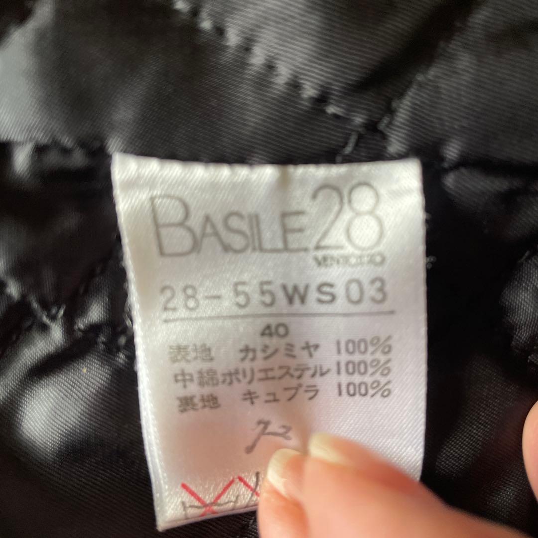 BASHE28 カシミヤ100ピーコート