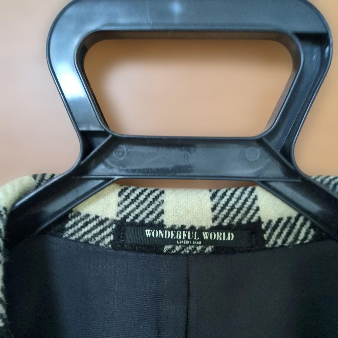 ワンダフルワールド テリア 刺繍 ジャケット チェック