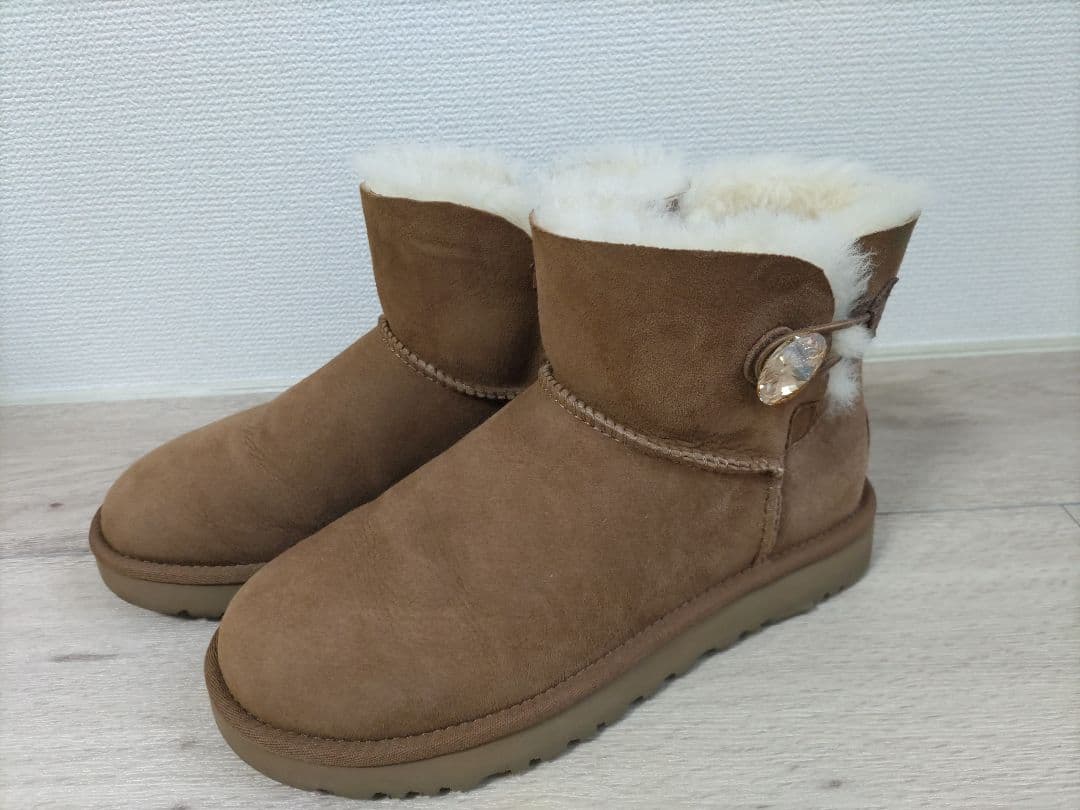 超美品✨UGG アグ スワロフスキー ムートンブーツ 24cm