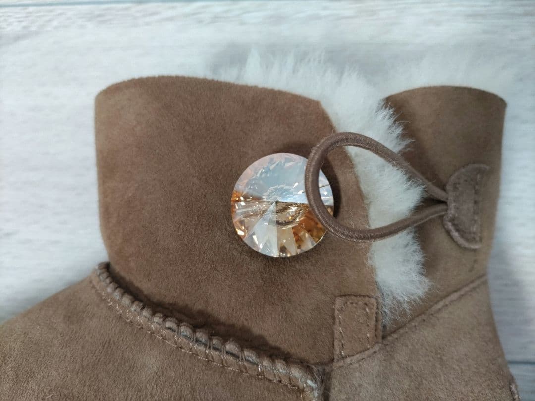 超美品✨UGG アグ スワロフスキー ムートンブーツ 24cm