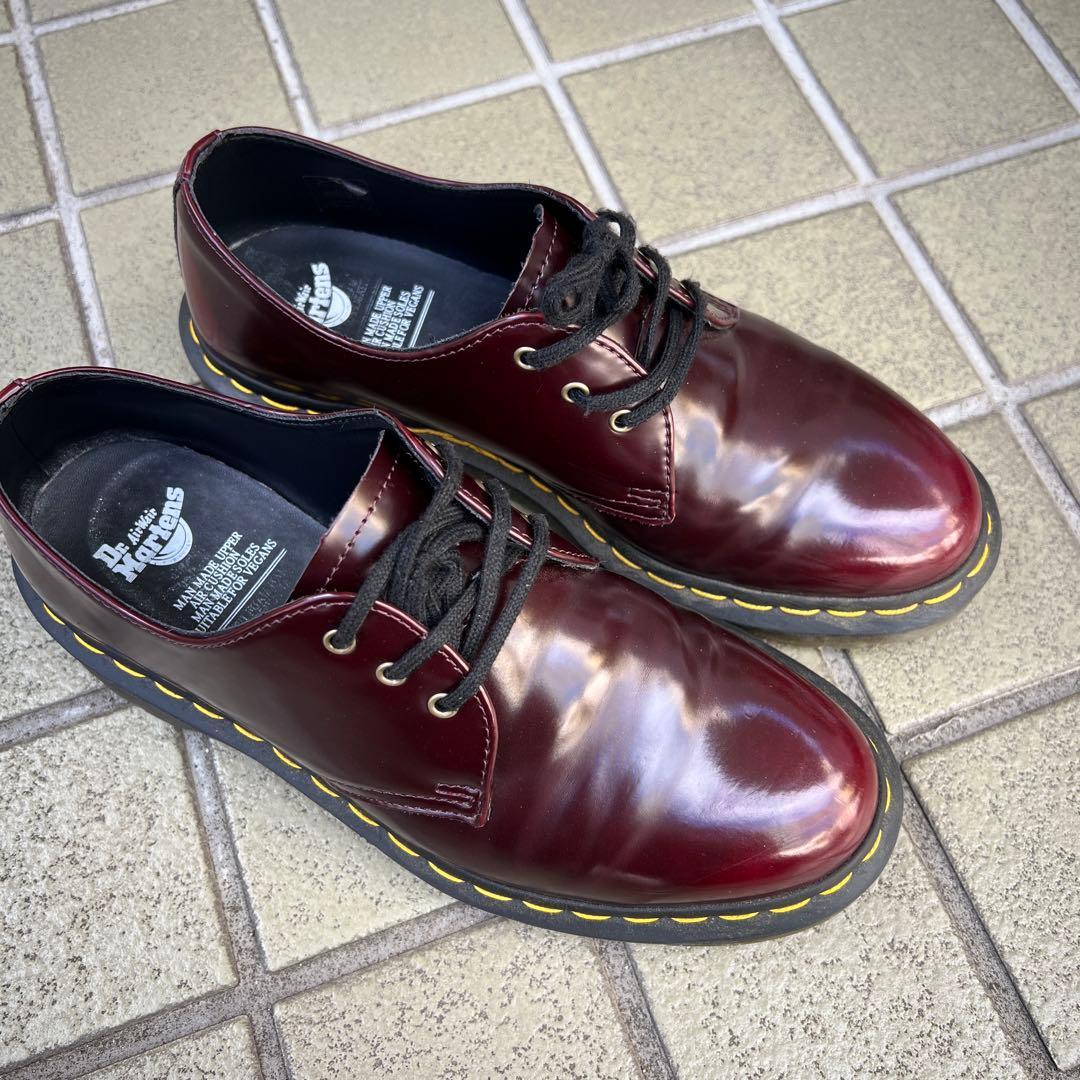 Dr. Martens バーガンディ レザー シューズ