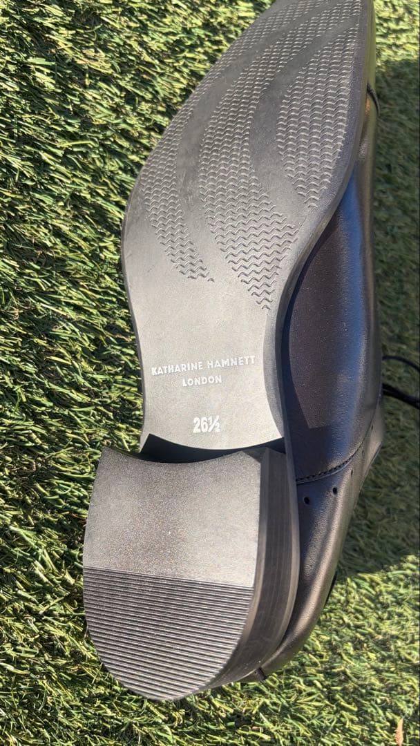 【新品】KATHARINE HAMNETT ブラックドレスシューズ 26.5cm