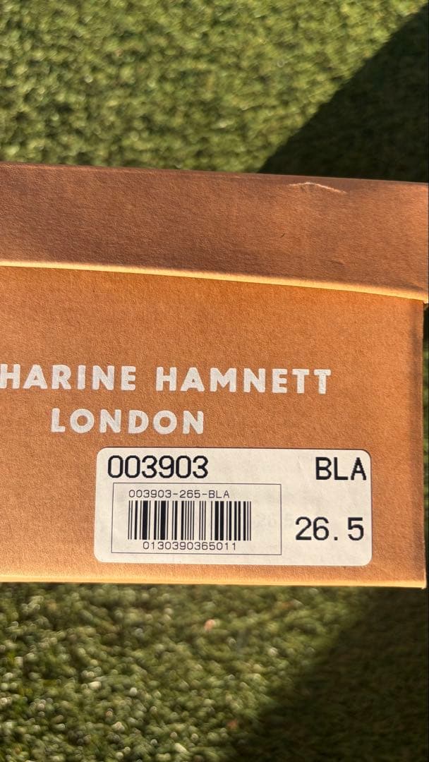 【新品】KATHARINE HAMNETT ブラックドレスシューズ 26.5cm