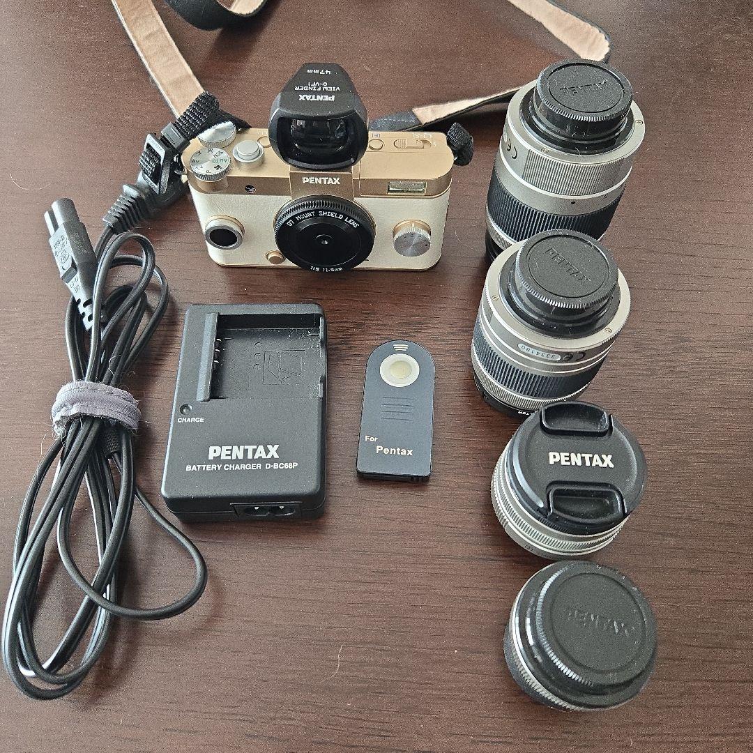 PENTAX ミラーレス一眼カメラ EPマウントレンズ5本付きQS-1