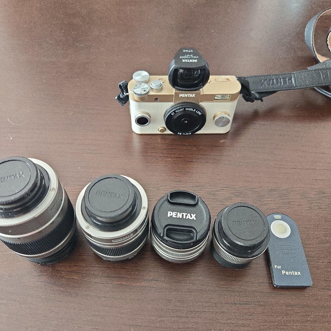PENTAX ミラーレス一眼カメラ EPマウントレンズ5本付きQS-1
