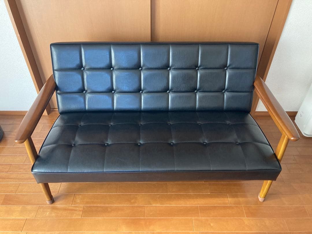 す*ん様 カリモク60 Kチェア2シーター スタンダードブラック