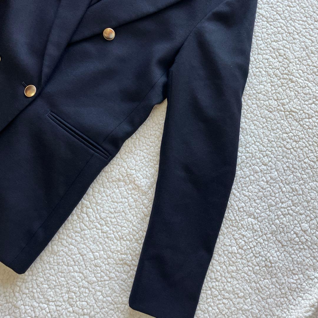 IENA ネイビー ダブルボタン テーラードジャケット　38
