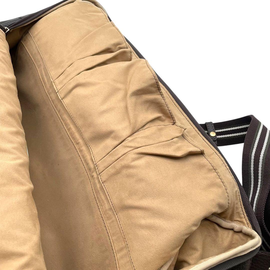 ダンヒル レザー　2way ボストンバッグ ショルダーバッグ ブラウン