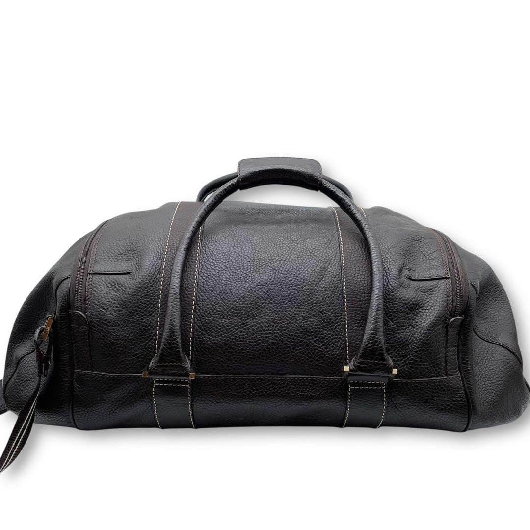 ダンヒル レザー　2way ボストンバッグ ショルダーバッグ ブラウン