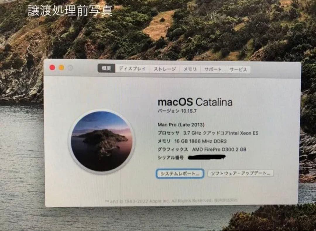 アップル　Mac Pro Late 2013 メモリ16GB