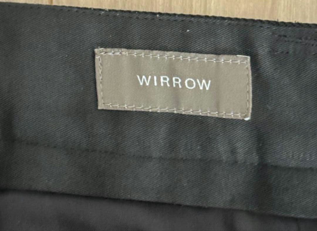 スーツ WIRROW Wool serge wide tapered slacks