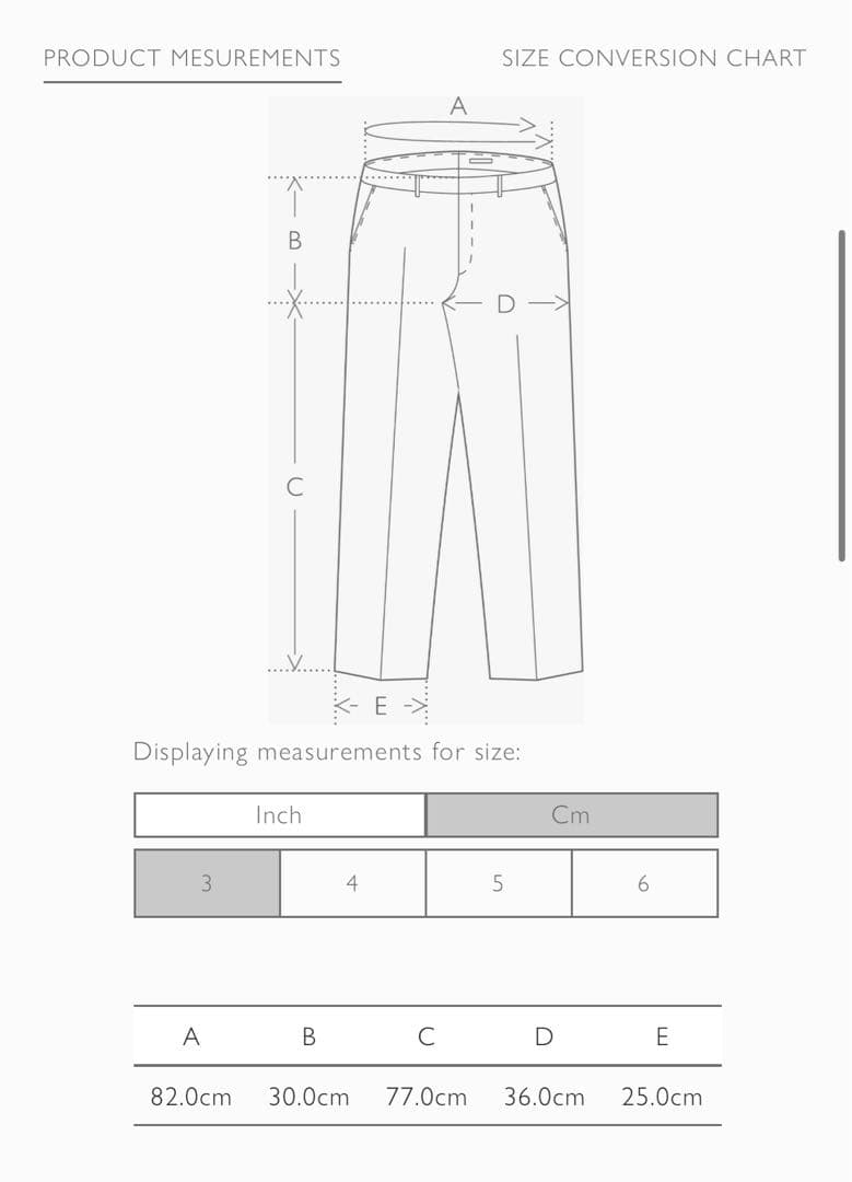 スーツ SUPER FINE TROPICAL WOOL TWO-TUCK SLACKS