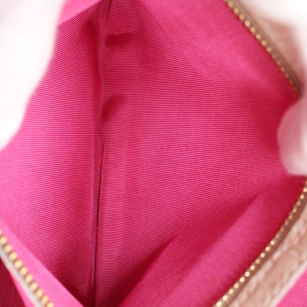 【美品】ADMJ クロコ型押し ミニボストンバッグ ハンドバッグ 2way