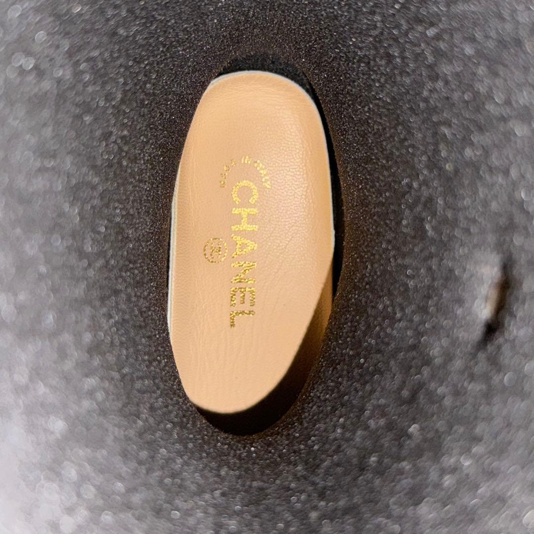 シャネル 長靴 カメリア レインブーツ 39