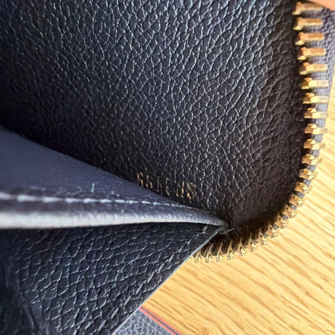 ルイヴィトン　アンプラント　ジッピーウォレット　マリーヌルージュ