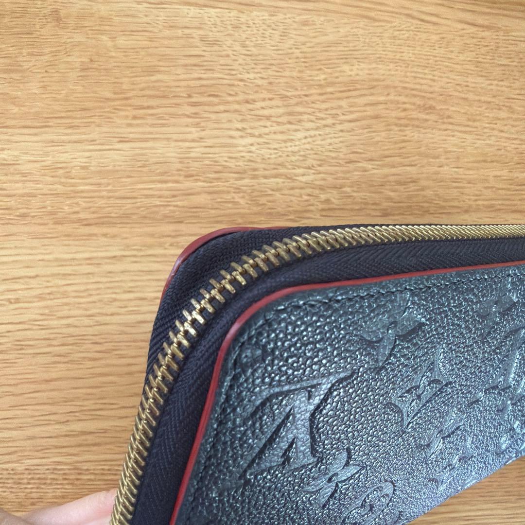 ルイヴィトン　アンプラント　ジッピーウォレット　マリーヌルージュ