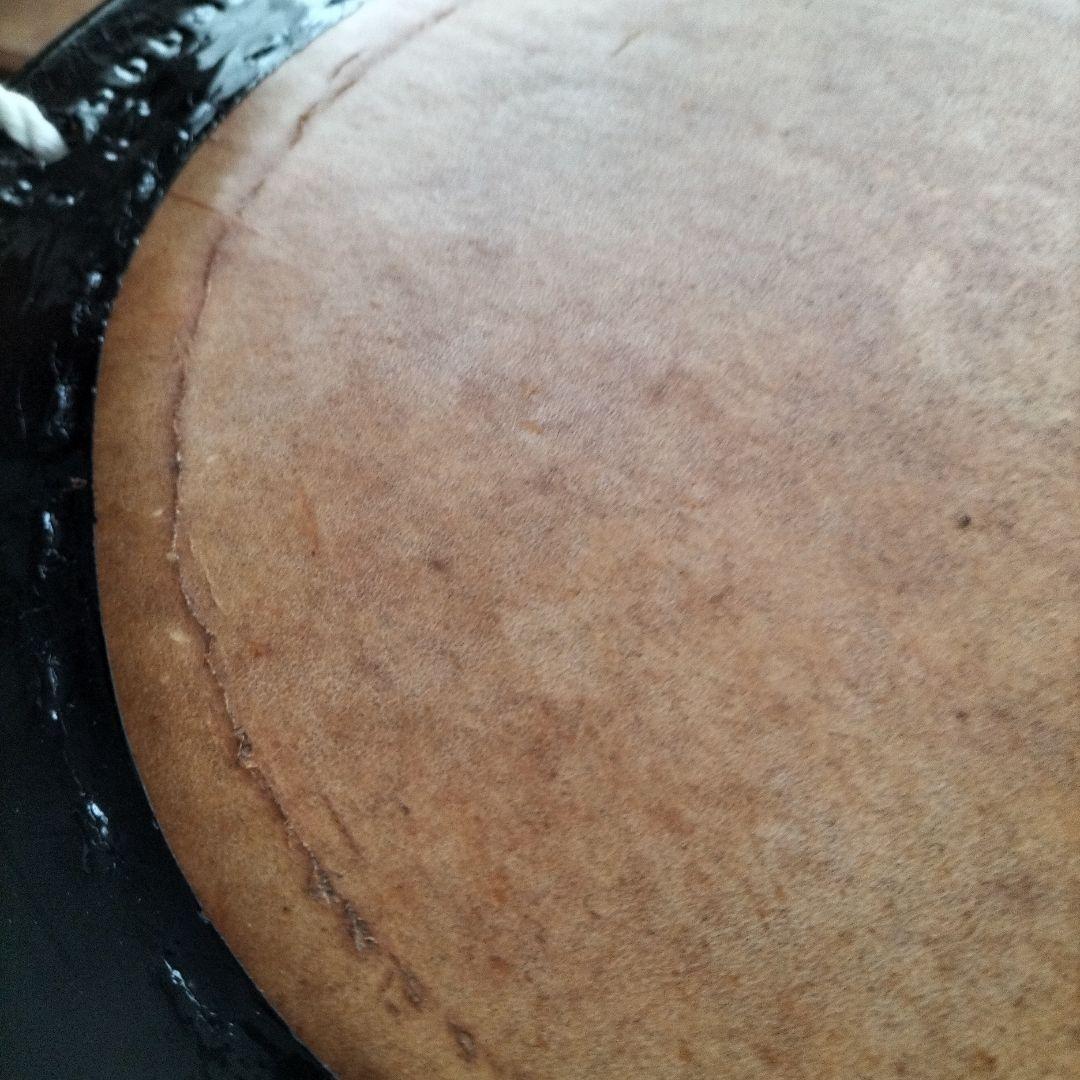 担ぎ太鼓 1.2尺　締太鼓　和太鼓 　天然皮革　ストラップ付き中古品⑦