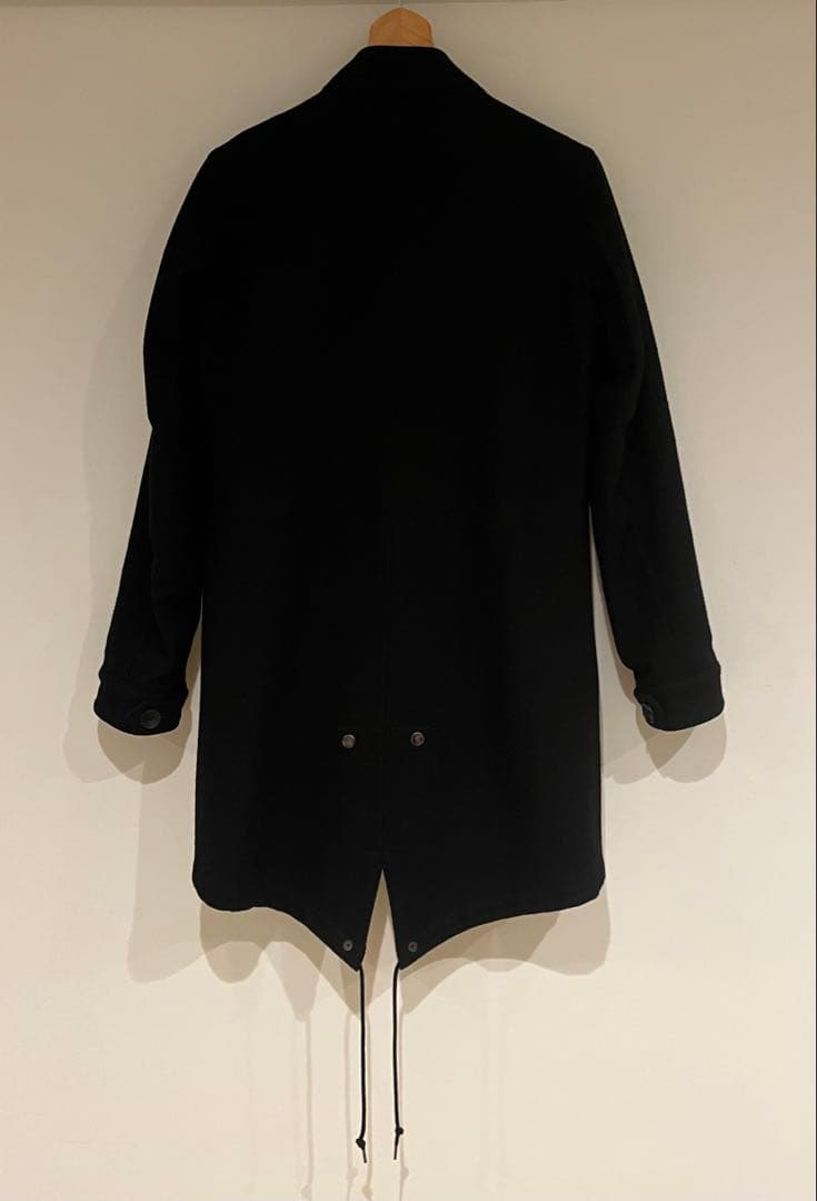 【STUDIOUS】ウールモッズコート ブラック サイズ1 日本製 メンズ