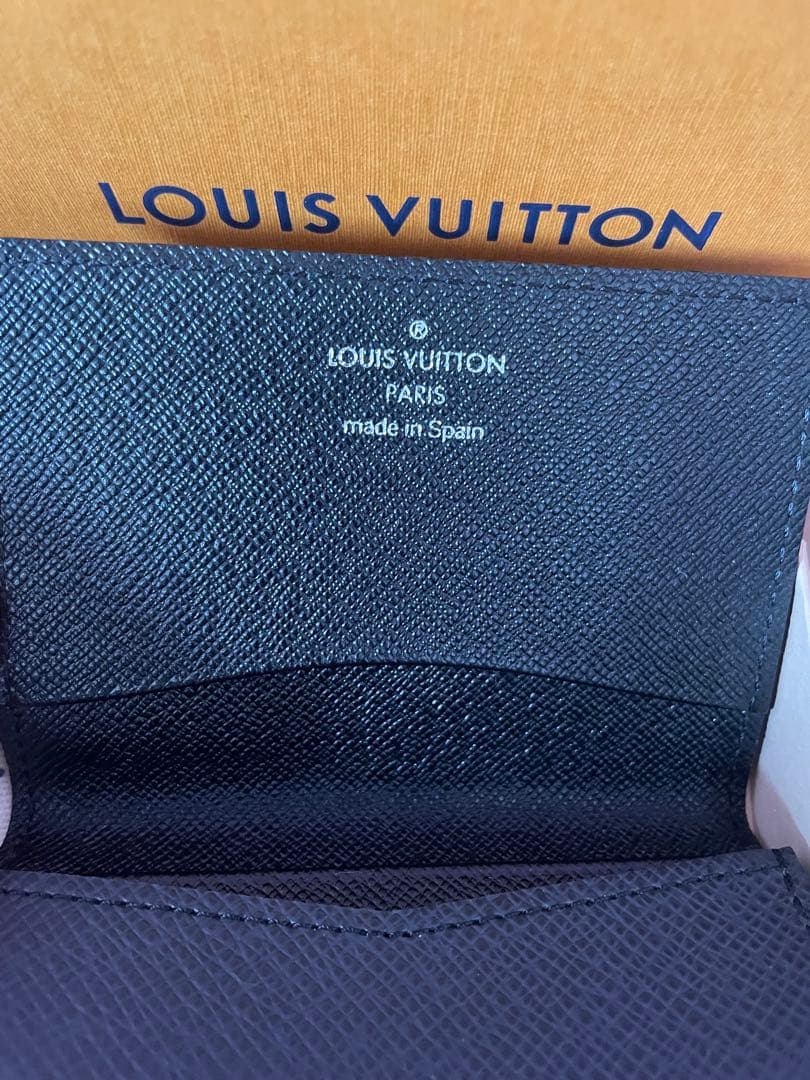 ルイヴィトン　名刺入れ　タイガ　ブラック　カードケース　※付属品有