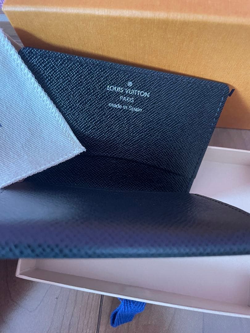 ルイヴィトン　名刺入れ　タイガ　ブラック　カードケース　※付属品有