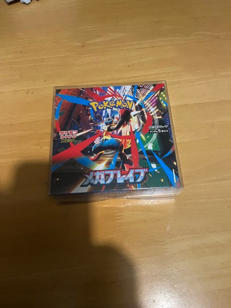 新品未開封、シュリンク付き、ポケカBOXメガブレイブ即購入OK。