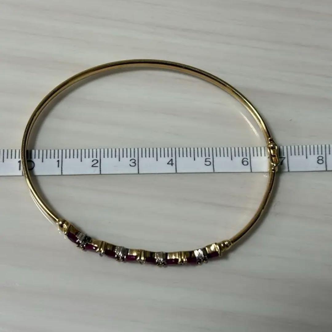 10金ルビーバングル