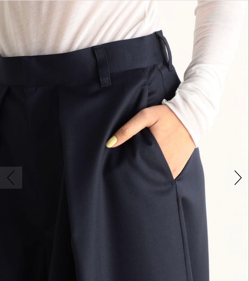 Edition ゼニア タックワイドハーフパンツ　size34（7号）グレー