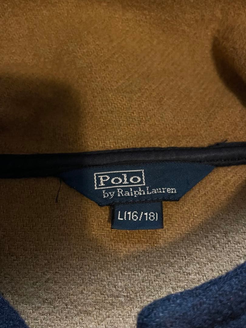 90s 三角タグ Ralph Lauren ダッフルコート Lネイビー